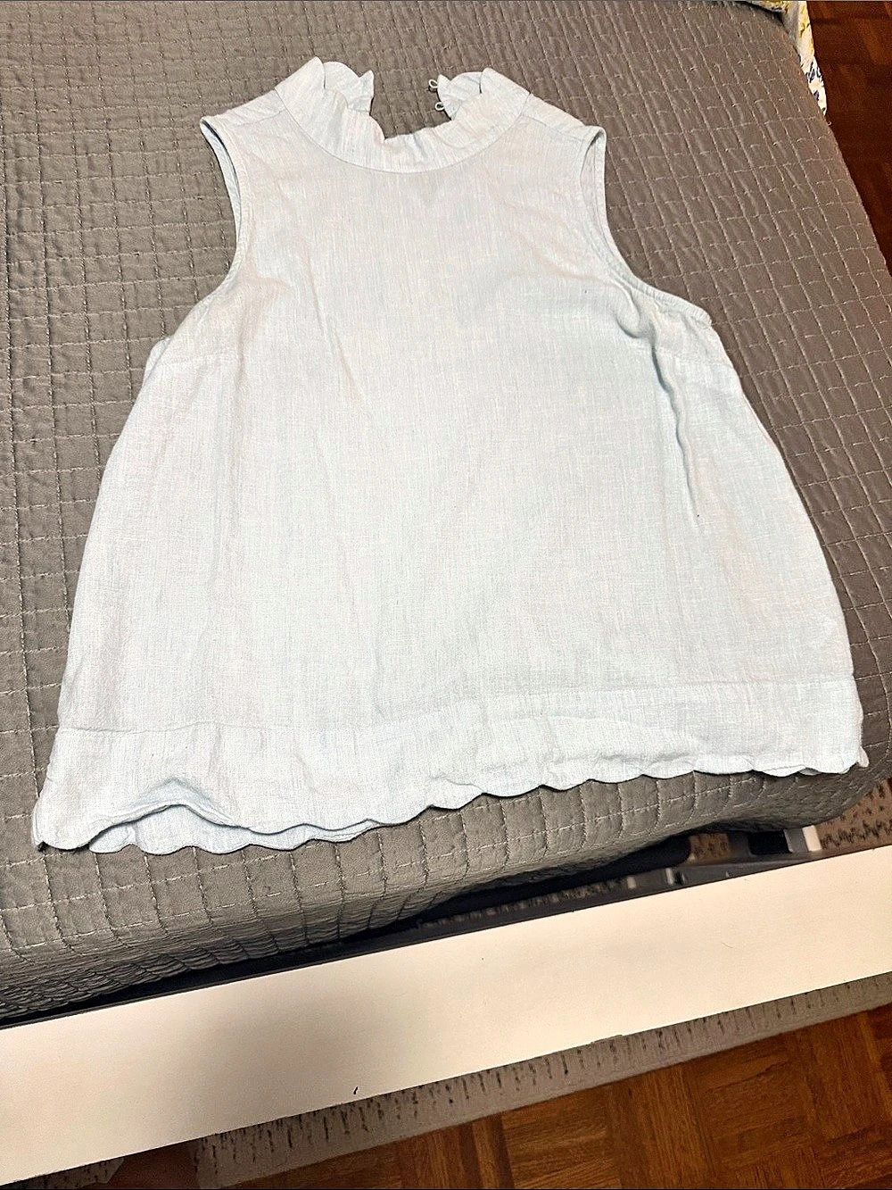 Crown & Ivy White Ruffle Top